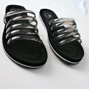 NWT Rocket Dog Elka BlackStrappy SlideSandal Women